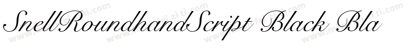 SnellRoundhandScript Black BlackI字体转换